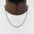 925 - 3MM Sterling  Silver Box  Chain