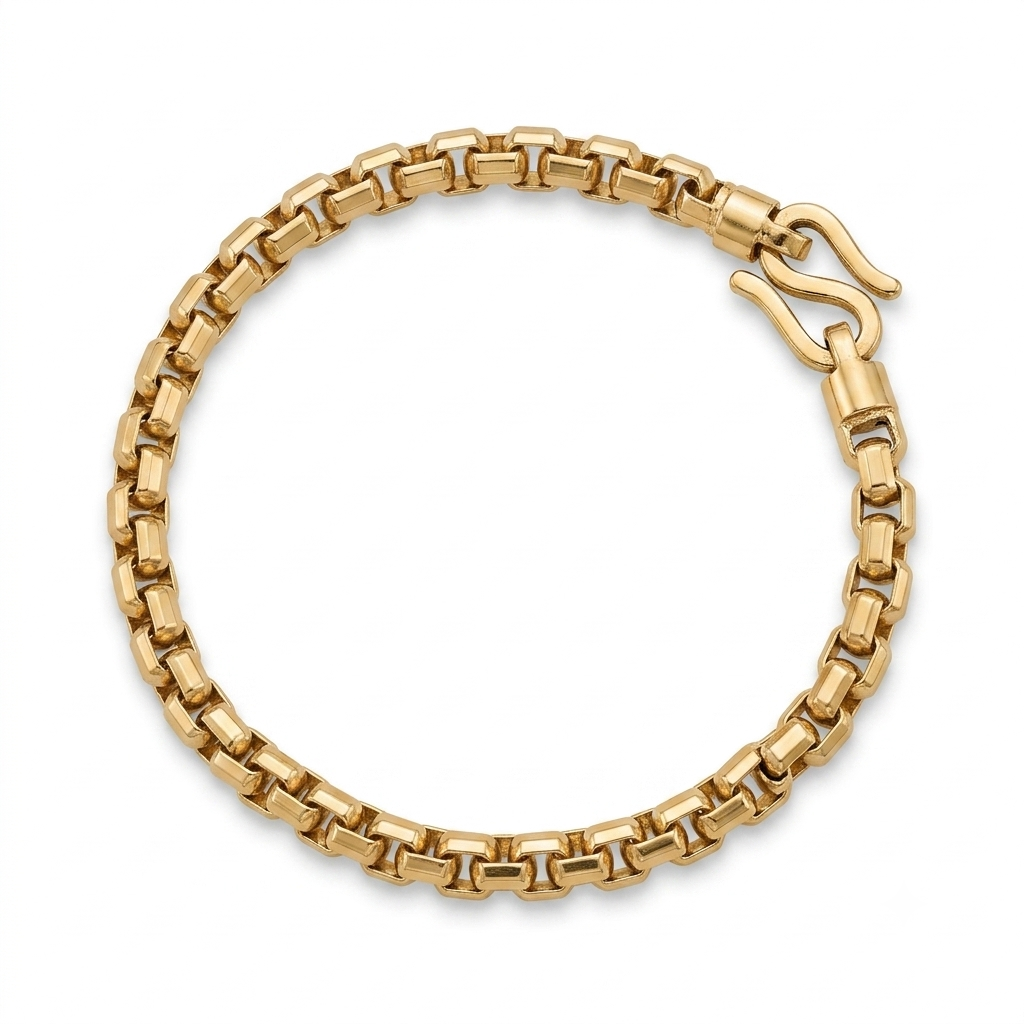 3MM 925 Silver box Vience  Bracelet for Men