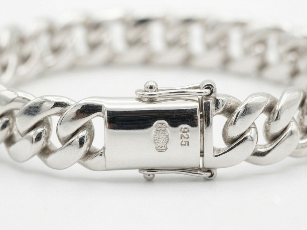 925 - 10MM Curb Cuban Link Bracelet for Men
