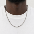 925 - 3MM Sterling  Silver Rope Chain