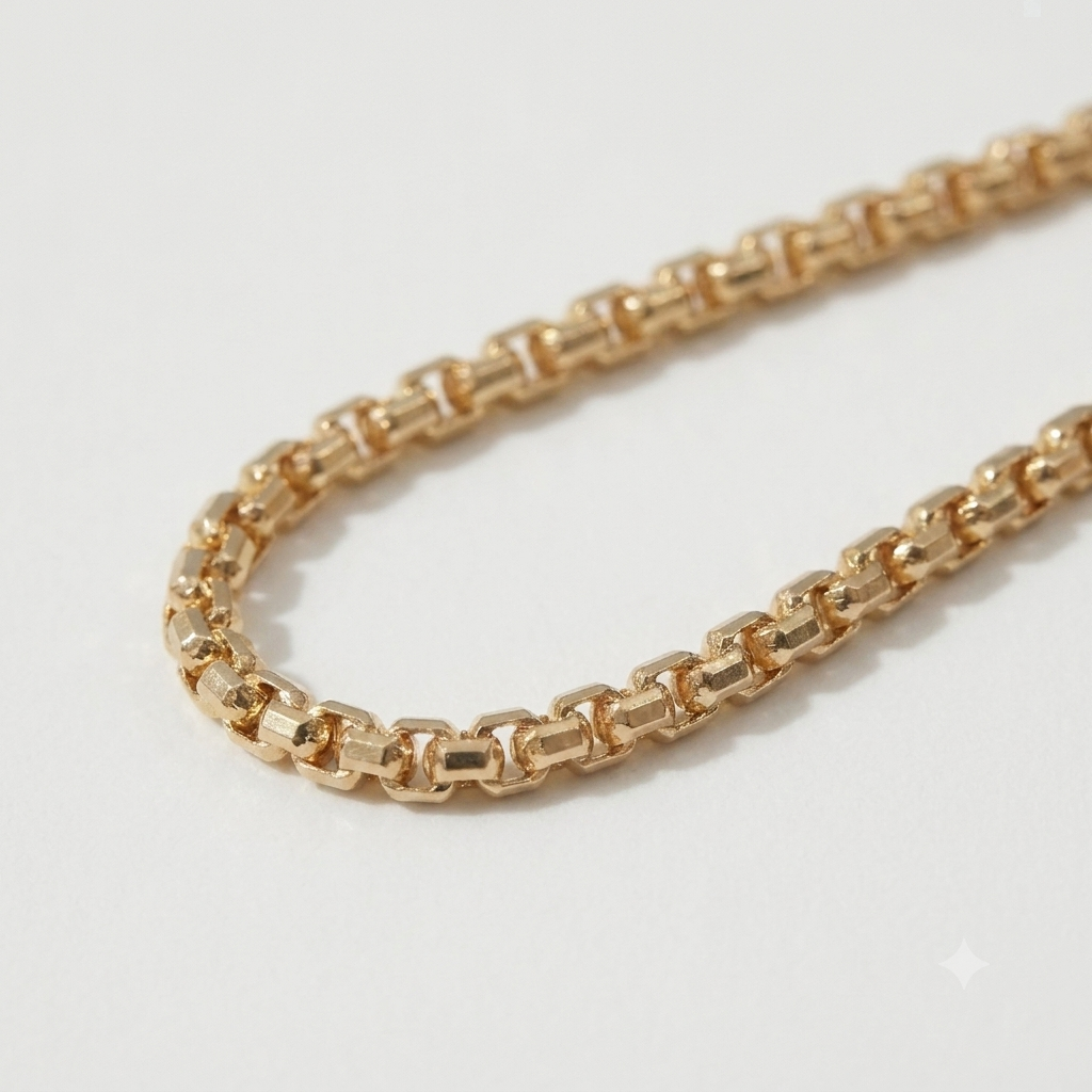 3MM 925 Silver box Vience  Bracelet for Men