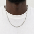 925 - 3MM Sterling  Silver  Figaro Chain