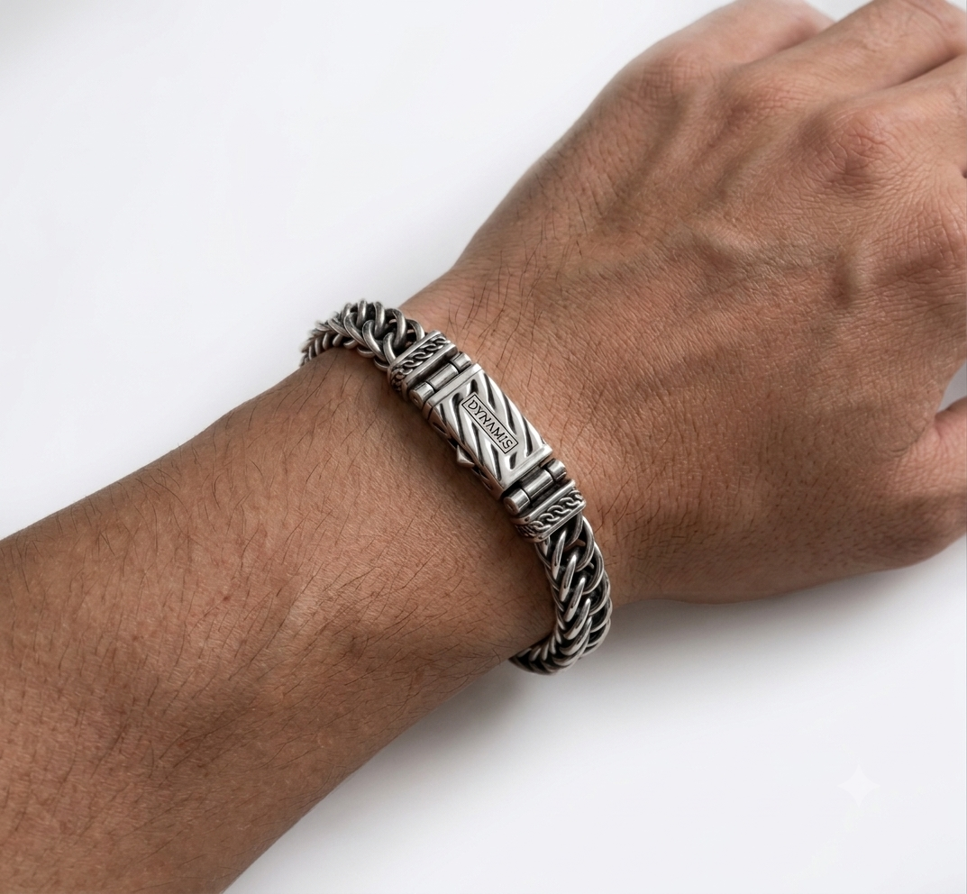 925 - 5MM Persian - Silver  Bracelet for Men