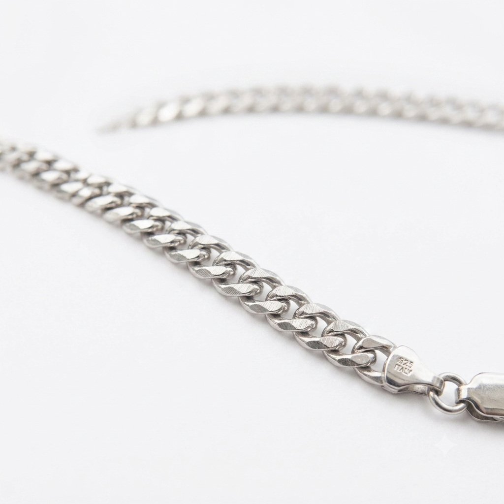 925 - 3MM Sterling  Silver Cuban Link Chain
