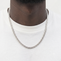 925 - 3MM Sterling  Silver Cuban Link Chain