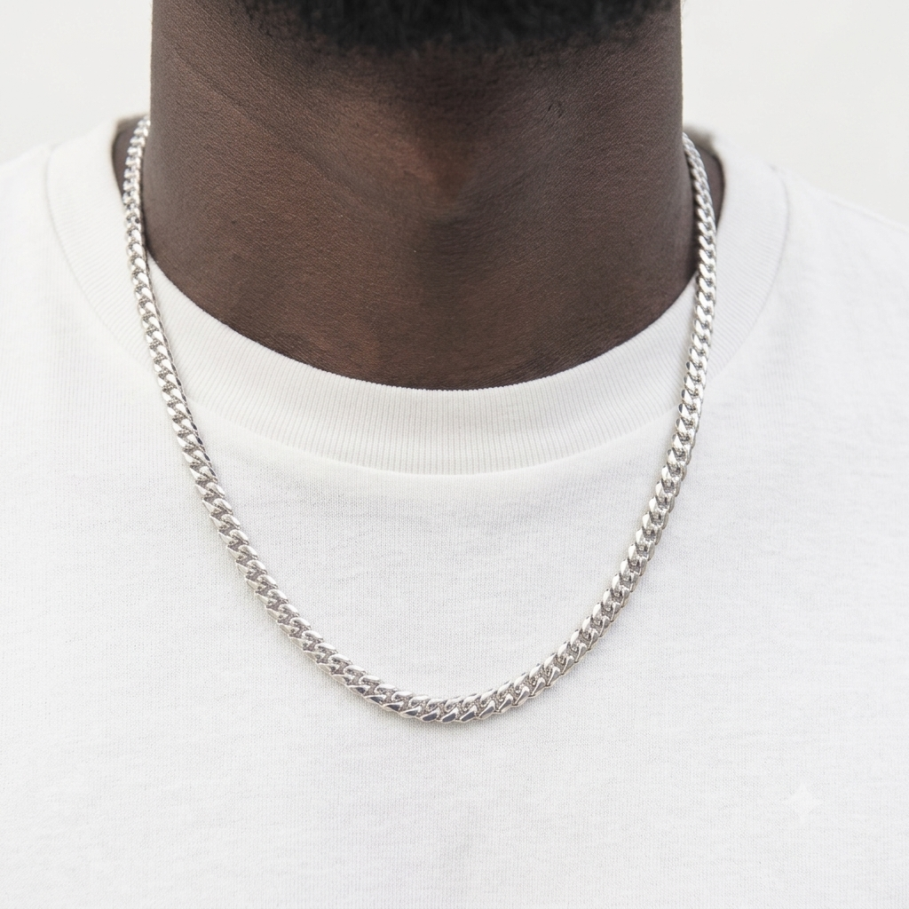 925 - 3MM Sterling  Silver Cuban Link Chain